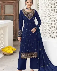 Unstitched Cotton Salwar Suit-3 Pices